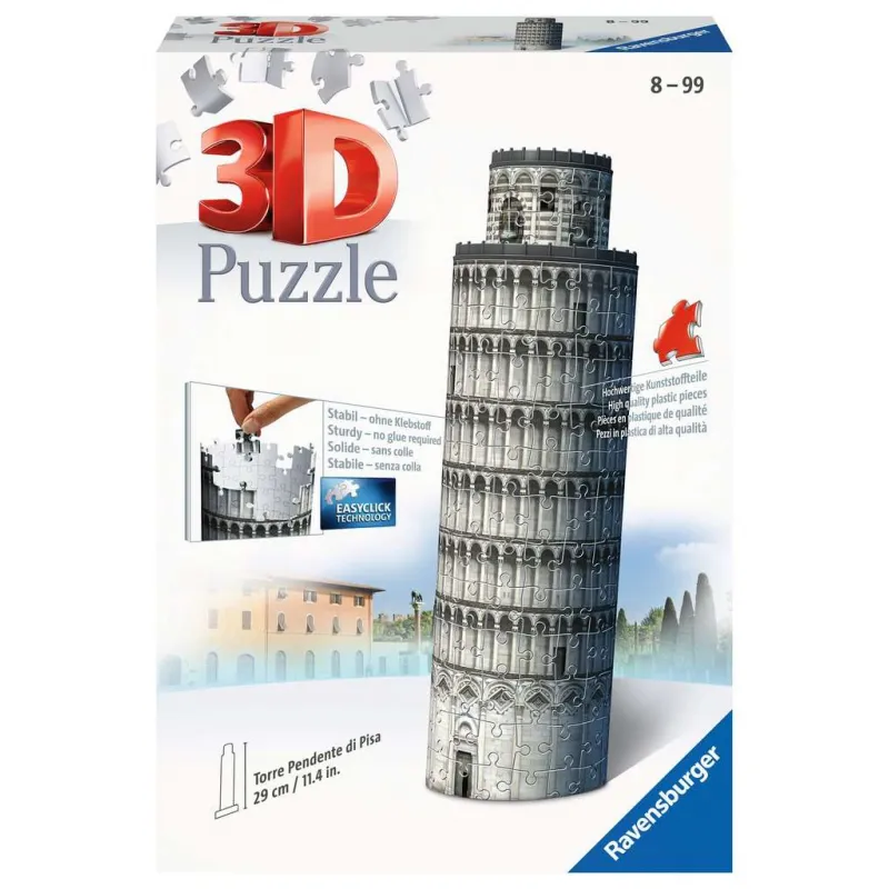 Acheter Puzzle 3D - Pisa Tower [219] - 3D Puzzles - Ravensburger 