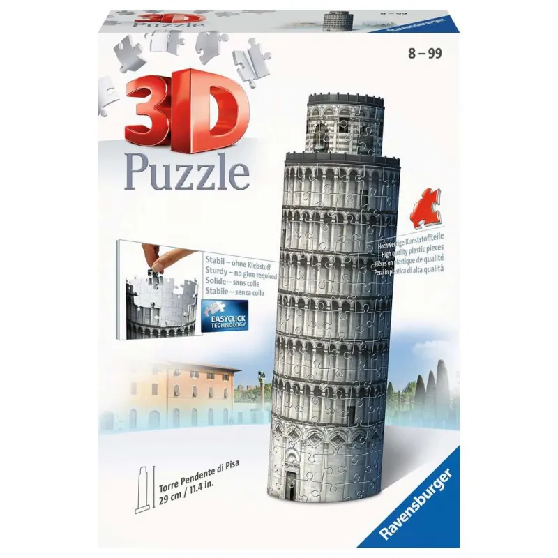 Puzzle 3D Iconics - Tour de Pise illuminée - Jeux - Jouets Puzzle 3D Iconics - Tour de Pise illuminée - Jeux - Jouets