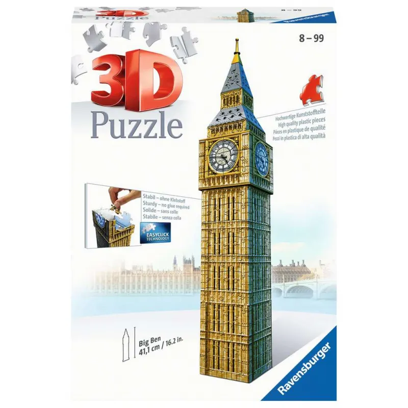 Acheter Puzzle 3D - Big Ben [224] - Puzzles 3D - Ravensburger - Le
