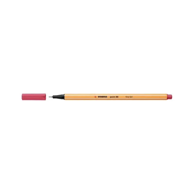 Stabilo point 88 / 49 rouge grenadine 0,4 mm - STAB-8849 - Stabilo - Stylos, crayons, ... - Le Nuage de Charlotte