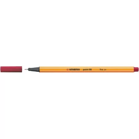 Stabilo point 88 / 50 red bordeaux 0,4 mm - STAB-8850 - Stabilo - Pens, pencils, ... - Le Nuage de Charlotte