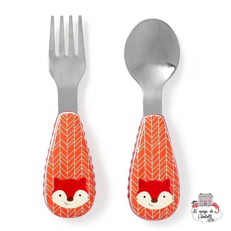 Zootensils Fork & Spoon - Fox - SKP-252369 - Skip Hop - Plates, bowls and cutlery - Le Nuage de Charlotte