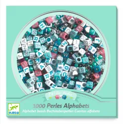 Oh! Les Perles - Perles alphabet, Argent - DJE-DJ00030 - DJECO - Enfilage de perles - Le Nuage de Charlotte
