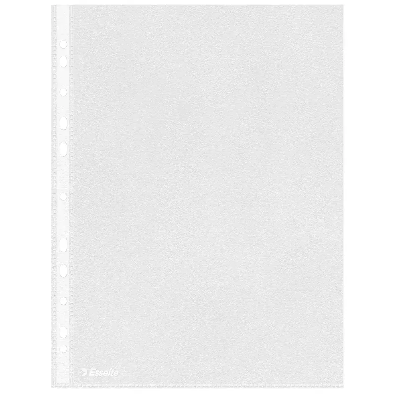 Pochette perforée Esselte A4 PP grainé, 43µ, x100 - ESSE-56171 - Esselte - Classeurs - Le Nuage de Charlotte