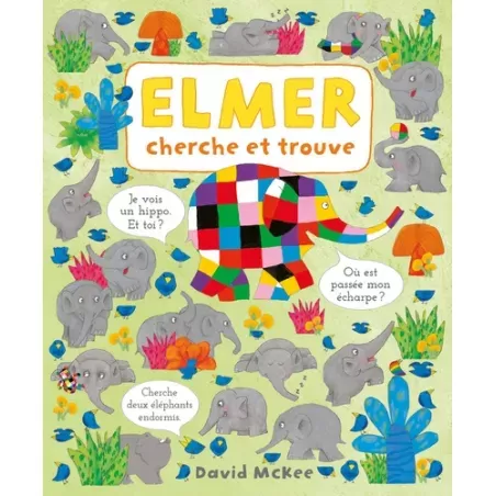 Elmer Cherche et trouve - KAL-9782877679992 - Kaleidoscope - Activity Books - Le Nuage de Charlotte