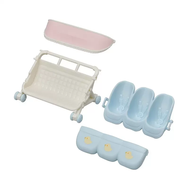 Sylvanian Families - Triplets Stroller - EPO-L5533 - Epoch - Sylvanian Families - Le Nuage de Charlotte