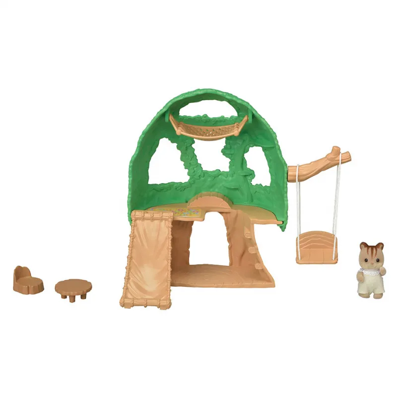 Sylvanian Families Cabane Des Bébés – Avec Figurine Écureuil Roux Et 5 Accessoires – Dès 3 Ans