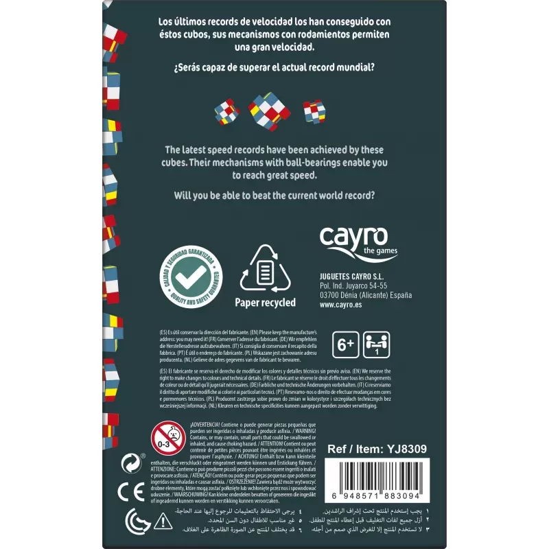 Cubo 2X2 Yupo - CAYR-YJ8309 - Cayro - Puzzle Games - Le Nuage de Charlotte