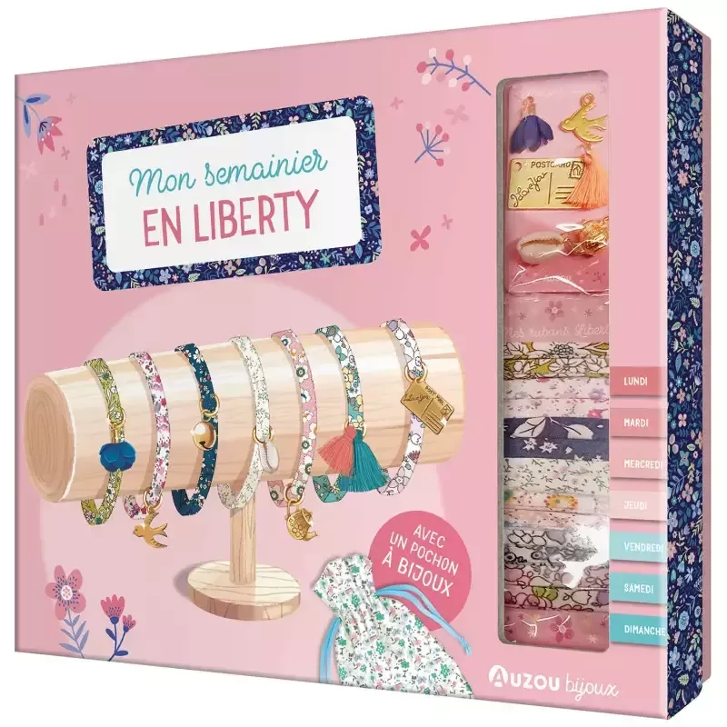 My weekly diary of 7 liberty bracelets - AUZ-9791039526302 - Editions Auzou - Jewelry kit - Le Nuage de Charlotte
