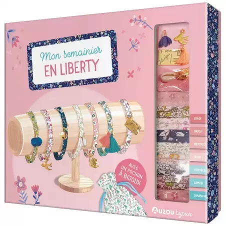 My weekly diary of 7 liberty bracelets - AUZ-9791039526302 - Editions Auzou - Jewelry kit - Le Nuage de Charlotte