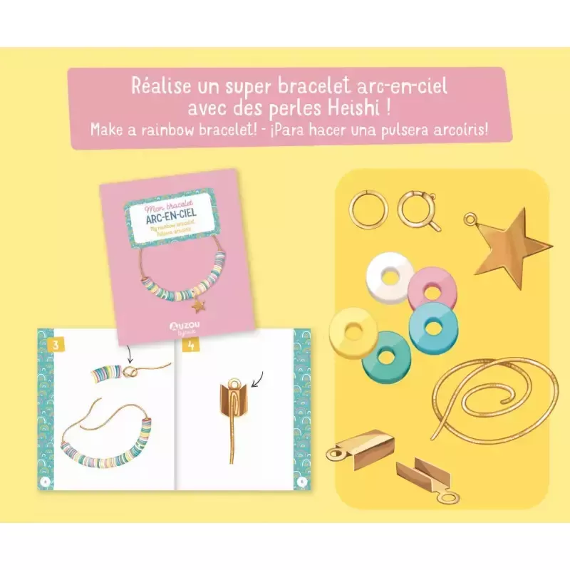 My rainbow bracelet - AUZ-9791039501897 - Editions Auzou - Jewelry kit - Le Nuage de Charlotte