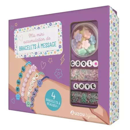 My mini collection of message bracelets - AUZ-9791039536844 - Editions Auzou - Jewelry kit - Le Nuage de Charlotte