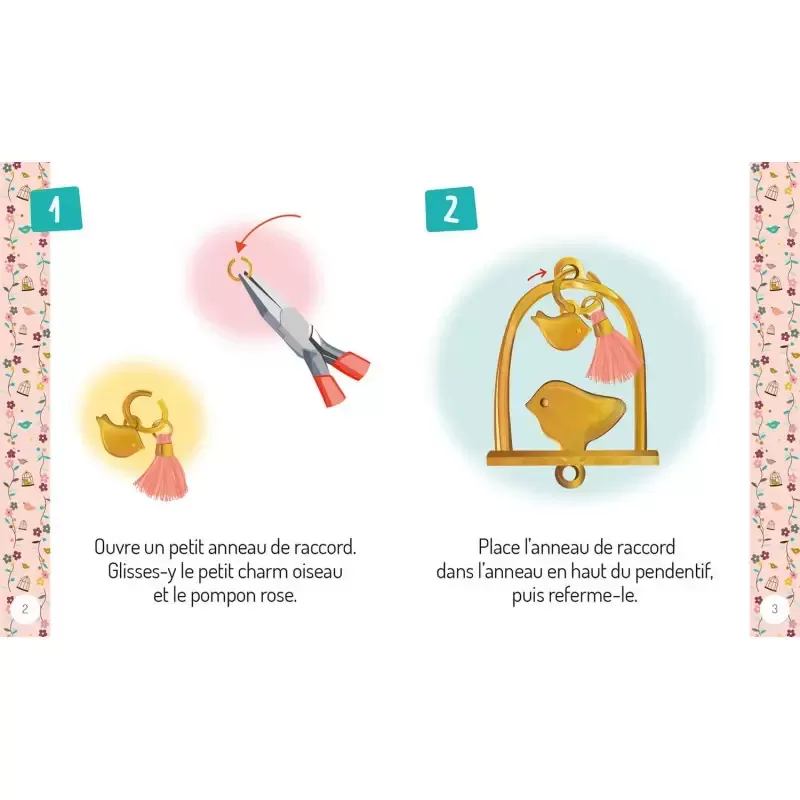 My splendid bird of paradise necklace - AUZ-9791039507028 - Editions Auzou - Jewelry kit - Le Nuage de Charlotte