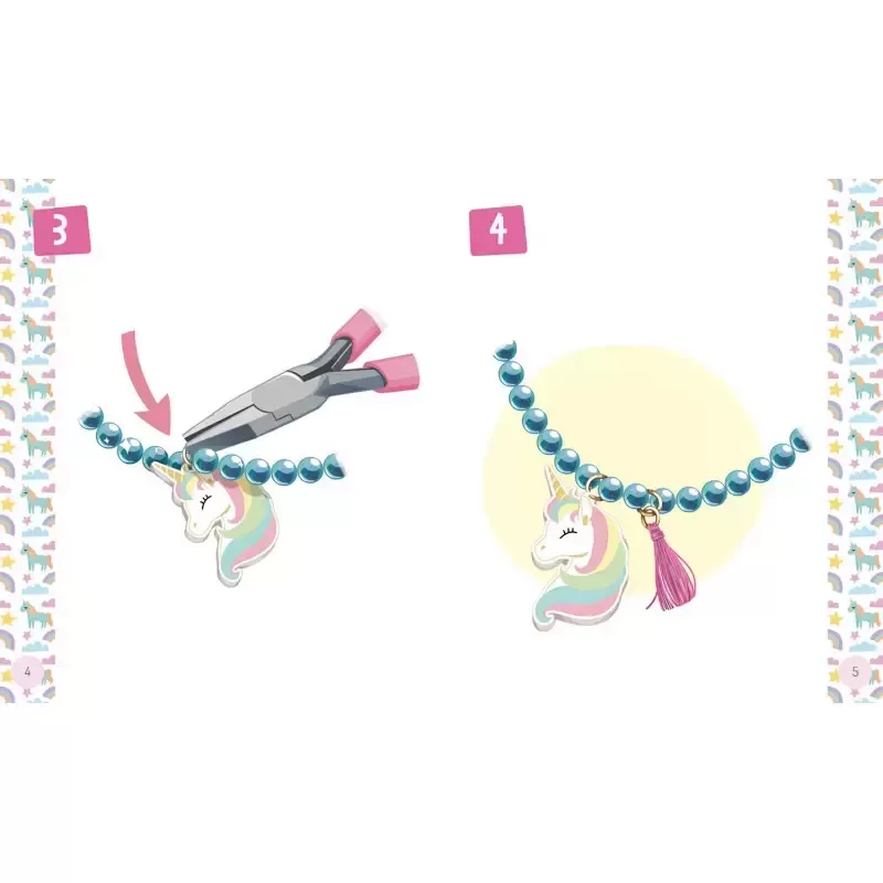 Mon collier licorne magique - AUZ-9791039510196 - Editions Auzou - Kit bijoux - Le Nuage de Charlotte