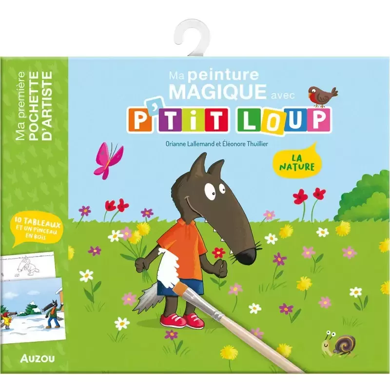 Ma peinture magique avec P'tit Loup - La Nature - AUZ-9791039526395 - Editions Auzou - Dessins et peintures - Le Nuage de Cha...