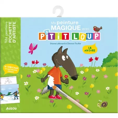 Ma peinture magique avec P'tit Loup - La Nature - AUZ-9791039526395 - Editions Auzou - Dessins et peintures - Le Nuage de Cha...