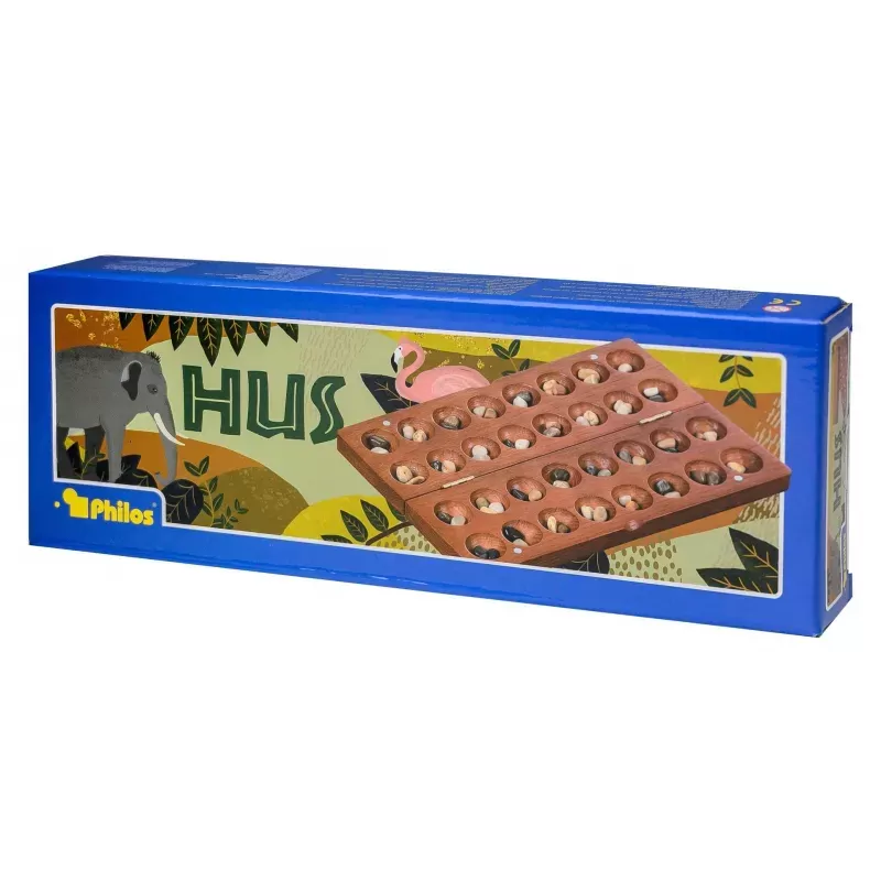 Hus, bois d'hévéa, petit - PHIL-3003 - Philos - Jeux de société - Le Nuage de Charlotte