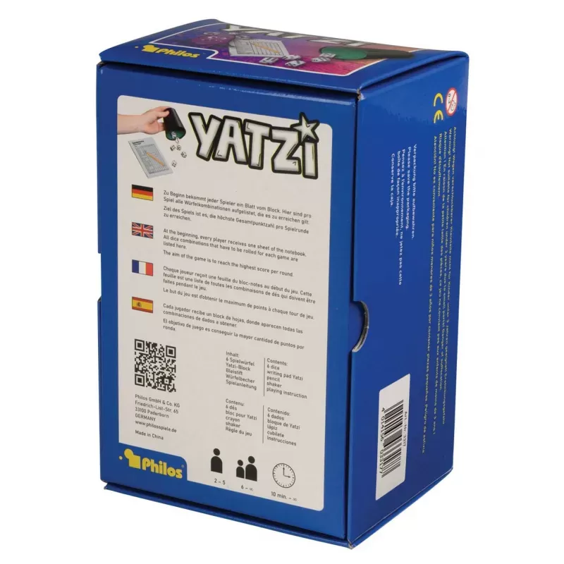 Yatzi - PHIL-3317 - Philos - Jeux de société - Le Nuage de Charlotte