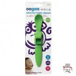 Cuillère repas pour bébé "Camion" vert - OOGS861 - Oogaa - Assiettes et Bols - Le Nuage de Charlotte