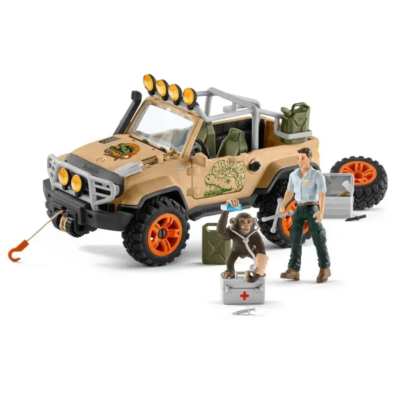 4x4 vehicle with winch - SCH-42410 - Schleich - Figures and accessories - Le Nuage de Charlotte