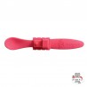 Silicone Baby Spoon "Train" pink - OOGS842 - Oogaa - Plates and Bowls - Le Nuage de Charlotte