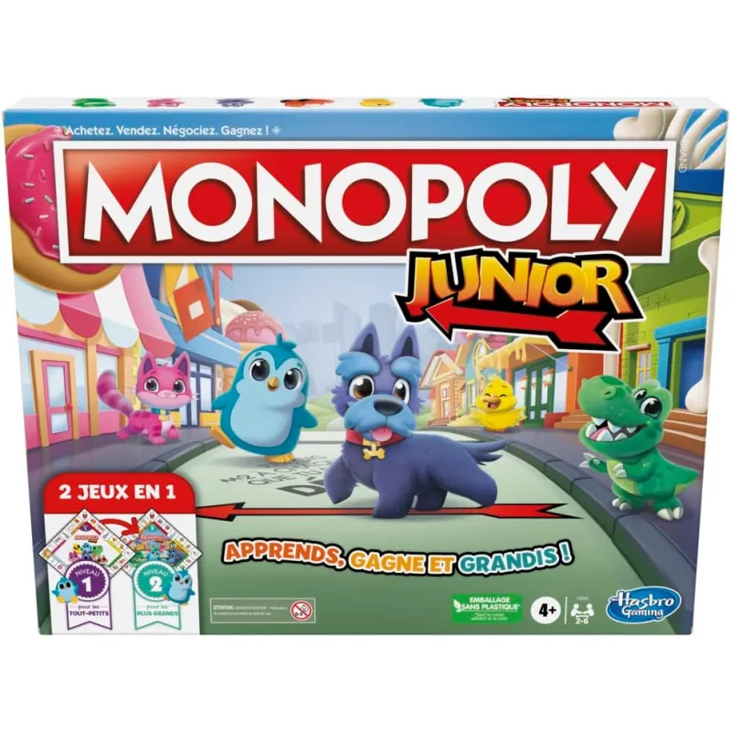 Monopoly junior 2 en 1 - La Grande Récré