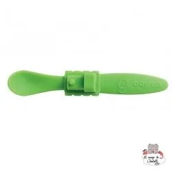 Cuillère repas pour bébé "Train" vert - OOGS841 - Oogaa - Assiettes et Bols - Le Nuage de Charlotte
