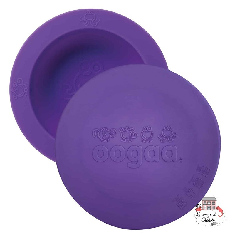 Silicone Purple Bowl with Lid - OOGS712 - Oogaa - Plates and Bowls - Le Nuage de Charlotte
