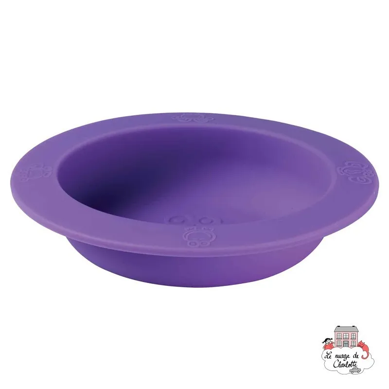 Silicone Purple Bowl with Lid - OOGS712 - Oogaa - Plates and Bowls - Le Nuage de Charlotte