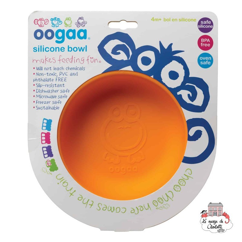 Silicone Orange Bowl - OOG717 - Oogaa - Plates and Bowls - Le Nuage de Charlotte