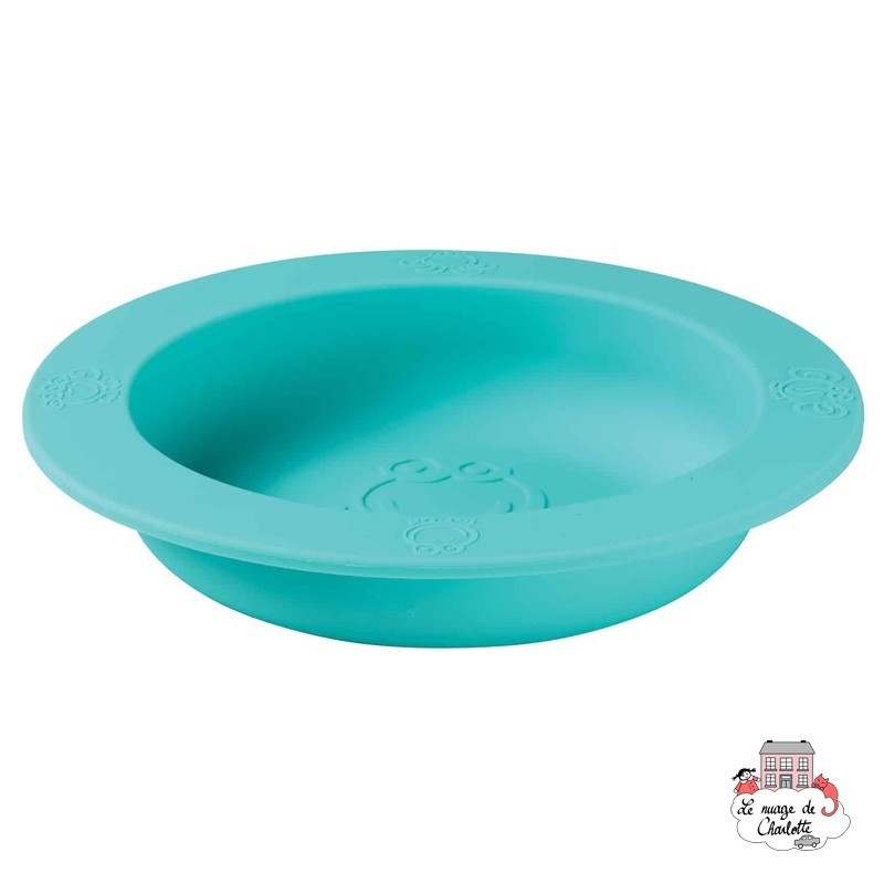 Silicone Aqua-Blue Bowl - OOG718 - Oogaa - Plates and Bowls - Le Nuage de Charlotte