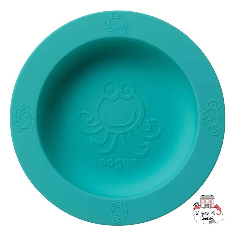 Silicone Aqua-Blue Bowl - OOG718 - Oogaa - Plates and Bowls - Le Nuage de Charlotte