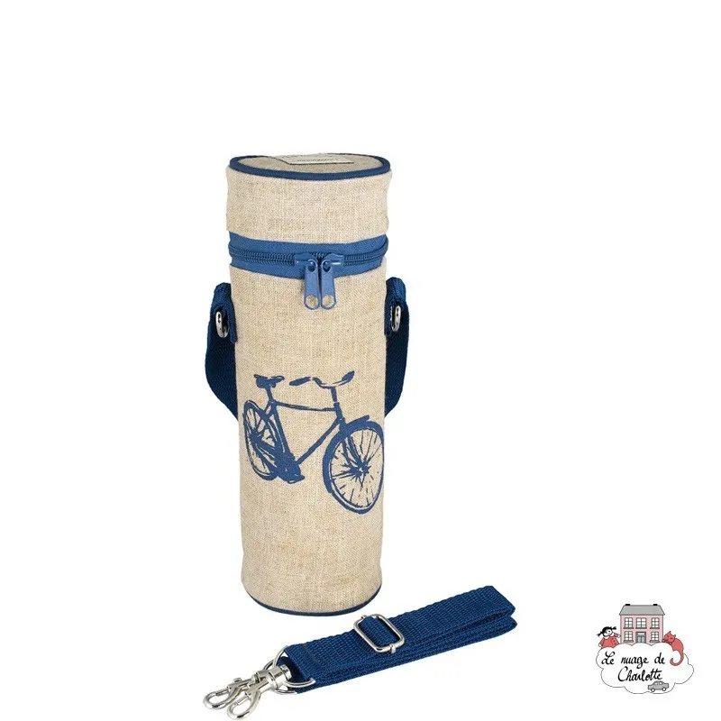 Blue Bicycle Bottle Bag Uncoated - SOYBB-BLBI-RU - SoYoung - Cooler Bags - Le Nuage de Charlotte