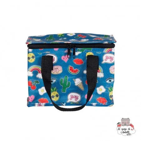 Patches and Pins Lunch Bag - S&BTOTE078 - Sass & Belle - Cooler Bags - Le Nuage de Charlotte