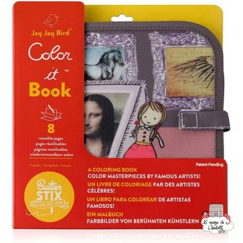 Color it & Go - Da Vinci - JJB-CCB-DAV - Jaq Jaq Bird - Drawing boards and slates - Le Nuage de Charlotte