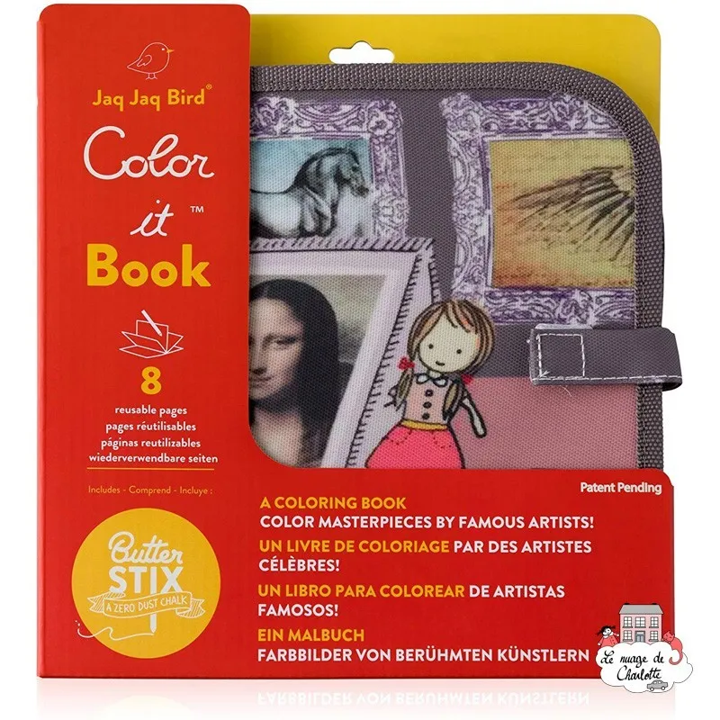 Color it & Go - Da Vinci - JJB-CCB-DAV - Jaq Jaq Bird - Drawing boards and slates - Le Nuage de Charlotte
