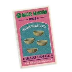 Sam & Julia - Minis - Bowls (4 pieces) - TMM-MH11015 - The Mouse Mansion Company - Sam & Julia - Le Nuage de Charlotte