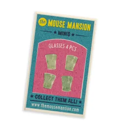Sam & Julia - Minis - Glasses (4 pieces) - TMM-MH11002 - The Mouse Mansion Company - Sam & Julia - Le Nuage de Charlotte