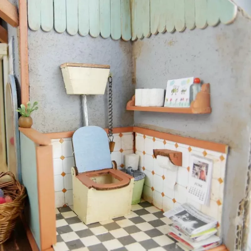 Sam & Julia - Bathroom furniture kit - TMM-MH02010 - The Mouse Mansion Company - Sam & Julia - Le Nuage de Charlotte