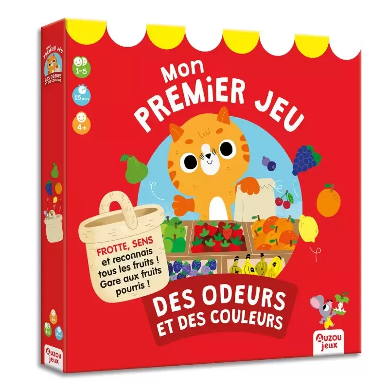 Mon premier jeu des odeurs et des couleurs - AUZ-9791039517379 - Editions Auzou - Jeux de société - Le Nuage de Charlotte