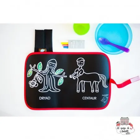 Reversible Chalk Placemat "Mythology" - JJB-CM-GM - Jaq Jaq Bird - Drawing boards and slates - Le Nuage de Charlotte