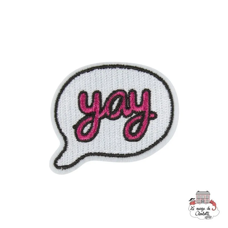 Iron Patch Accessory "Pink Yay Bubble" - S&BEVA027 - Sass & Belle - Iron Patch - Le Nuage de Charlotte