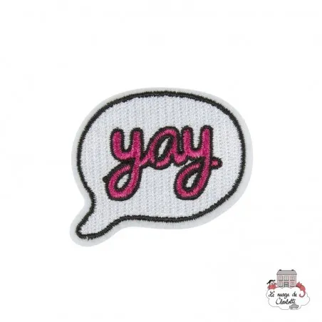 Iron Patch Accessory "Pink Yay Bubble" - S&BEVA027 - Sass & Belle - Iron Patch - Le Nuage de Charlotte