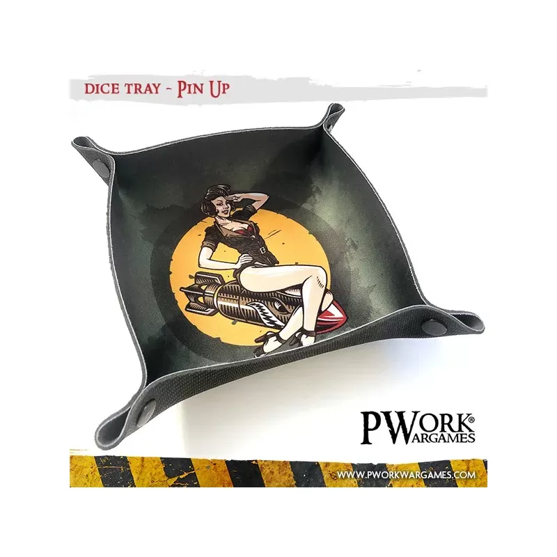 Piste à dés - Pin Up - PWW-DT00500N - PWork Wargames - Dés, sacs et autres accessoires - Le Nuage de Charlotte