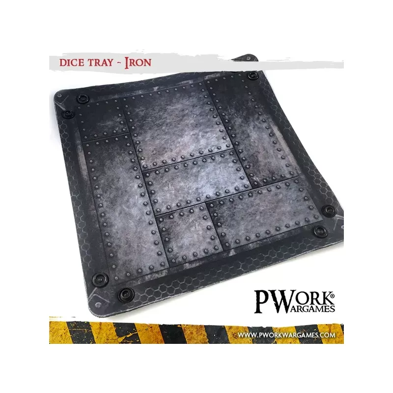 Dice Tray - Iron - PWW-DT00300N - PWork Wargames - Dices, bags and other accessories - Le Nuage de Charlotte