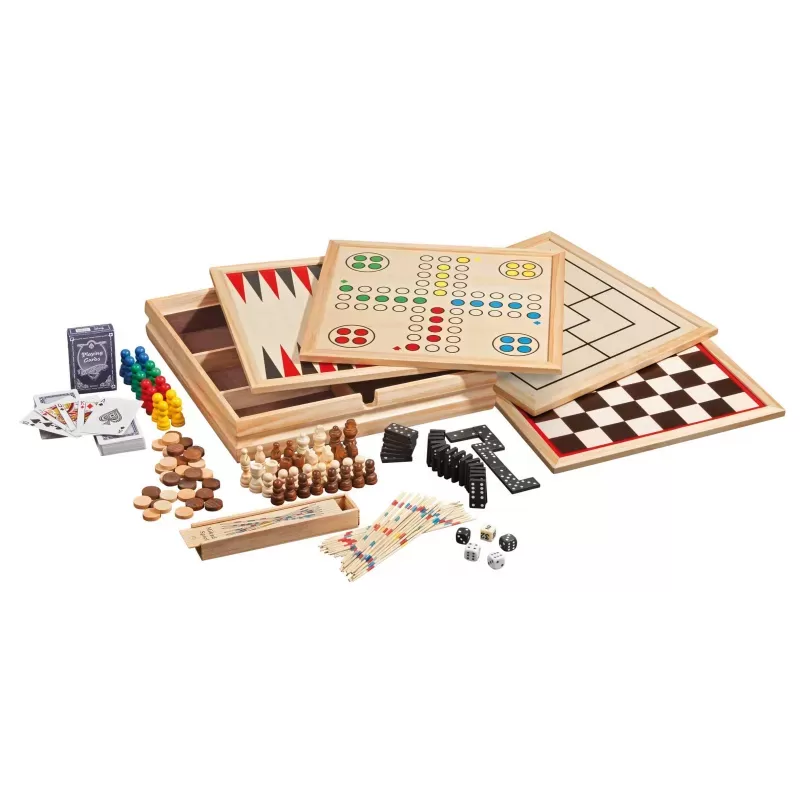 Wooden Game Compendium 10 - PHIL-9960 - Philos - Board Games - Le Nuage de Charlotte