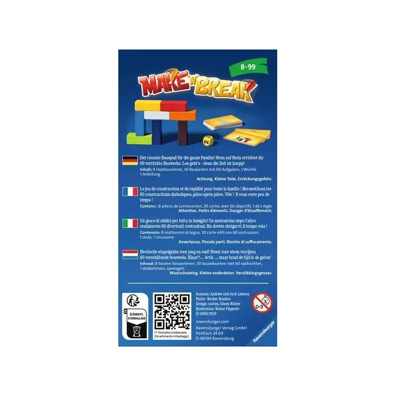 Make'n Break - RAV-234448 - Ravensburger - Jeux de société - Le Nuage de Charlotte
