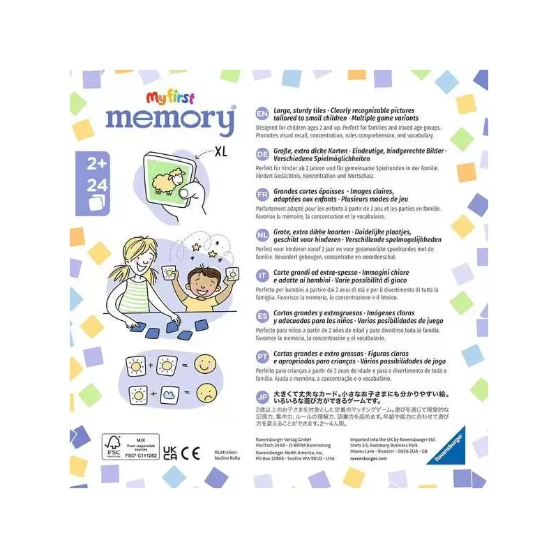 My First Memory - RAV-208784 - Ravensburger - Jeux de société - Le Nuage de Charlotte