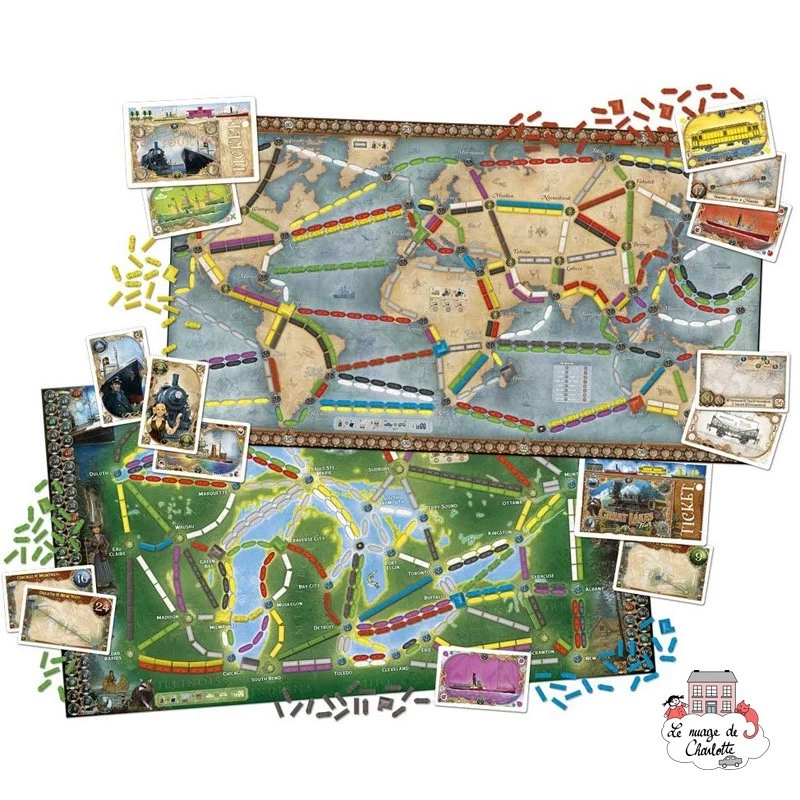 Aventuriers du Rail - Ext. United Kingdom + Pennsylvania - DOW-75151 - Days of Wonder - Board Games - Le Nuage de Charlotte