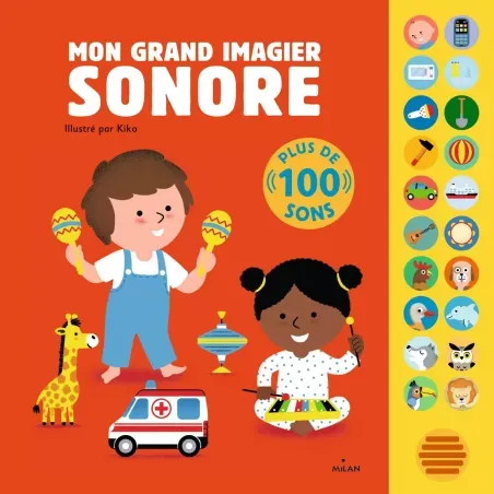 Mon grand imagier sonore - MILA-9782408006846 - Milan - Imagiers et éveil - Le Nuage de Charlotte